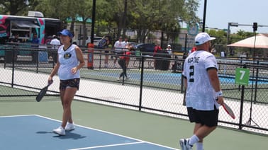 This Player Was 32 Weeks Pregnant and Still Serving Heat at The Dink Minor League Pickleball