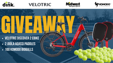 GIVEAWAY: Win a Velotric Ebike, 100 Pickleballs, and 2 Paddles